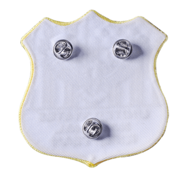 Custom patch with butterfly clutch attachment