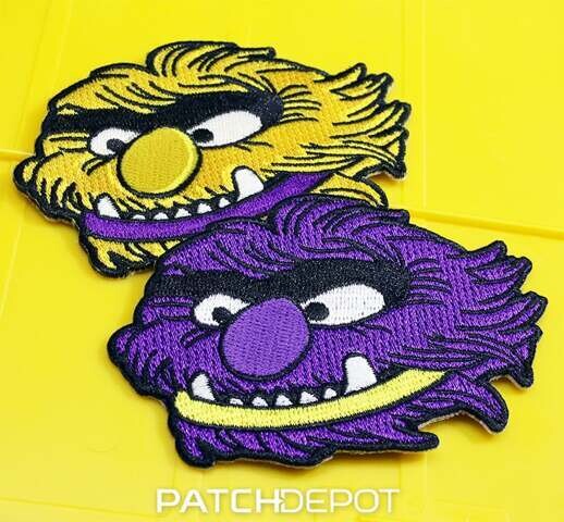 Custom embroidered patch with a hot cut edge